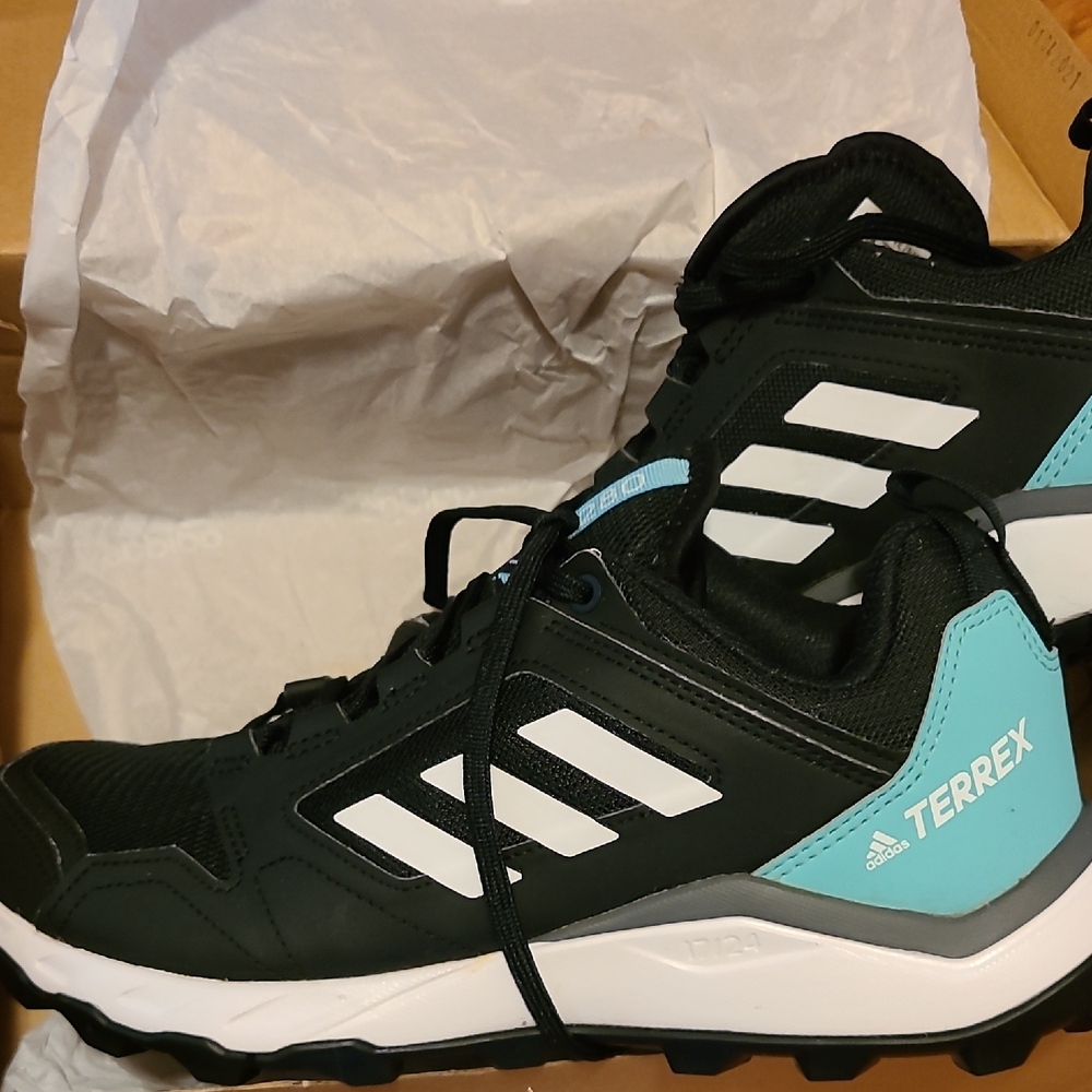 Adidas Terrex Black and Teal Trail Shoes